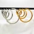 Import Trendy earring 2021 gold plated stainless steel chunky hoop earrings from China