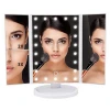 trifold rose gold led vanity mirror with led lights makeup custom hollywood led lighted makeup mirror with led lights
