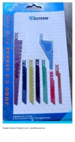 Tungsten Sabre Saw Blades 8-piece Assorted Set/Jig Saw U-Shank Sabre Scroll Saw Blades Wood Metal Cutting kit