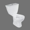 TWO PIECE WATER CLOSET WITH CISTERN TOILET SEAT