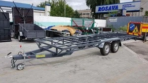 Ukrainian trucks auto - Cage Box Car semi trailer 6m cargo trailers