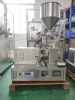 Ultrasonic plastic tube filling and sealing machine for toothpaste and cosmetics paste