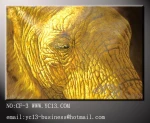 Unique stock taken from real DMY ART gallery oversize 125cm*180cm elephant eye hand painted oil painting on canvas decoration