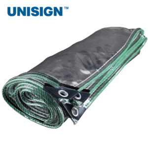 Unisign PVDF Treatment High Quality PVC Coated Tarpaulin For Membrane Making