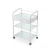 Import USA free shipping medical  salon trolley with four wheels and three cabinets can add light from USA