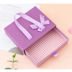 Valentines Day solid color gift box cosmetics packaging high-end lipstick Tanabata tote bag box can be customized