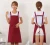 Import waterproof and oil proof cotton man and woman fashion household kitchen double shoulders Aprons from China
