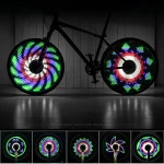 Waterproof Bicycle Spoke Light 64 LEDs 30 Patterns Double Side Display Cycling Tire Light