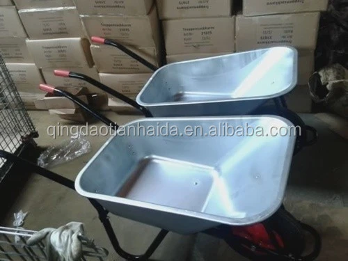 wb5009 heavy duty galvanized steel  industrial wheelbarrows