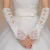 Import Wedding adorned pearls Ivory bride bridal lace gloves fingerless ivory french lace gloves free from China