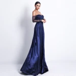 Wedding Apparel Women's suit Bridesmaid dress New royal blue long bridesmaid dresses in autumn and winter XS S M L XL