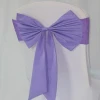 wedding decorating fashion polyester lycra spandex strong stretch chair sash band with self tie butterfly