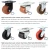 Import WeiHang Castor 125mm caster wheels swivel/brake plate/threaded  high heat resistant 300 degree trolley caster from China