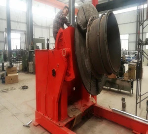 welding big tube or metal part use turn table rotating platform welding positioner