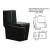 Import western models bathroom one piece closet colored ceramic wc black toilet bowl with price from China