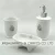 Import White Glaze Decal Ceramic Bathtub Bathroom Accessories ,soap dish from China