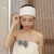 Import white nylon custom spa wide headband from China