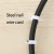 Import White Single Coaxial Cable Clips Stainless Steel Screws Electrical Wire Cable Clip 1/4 in (6 mm) Screw Clip and Fastener White from China