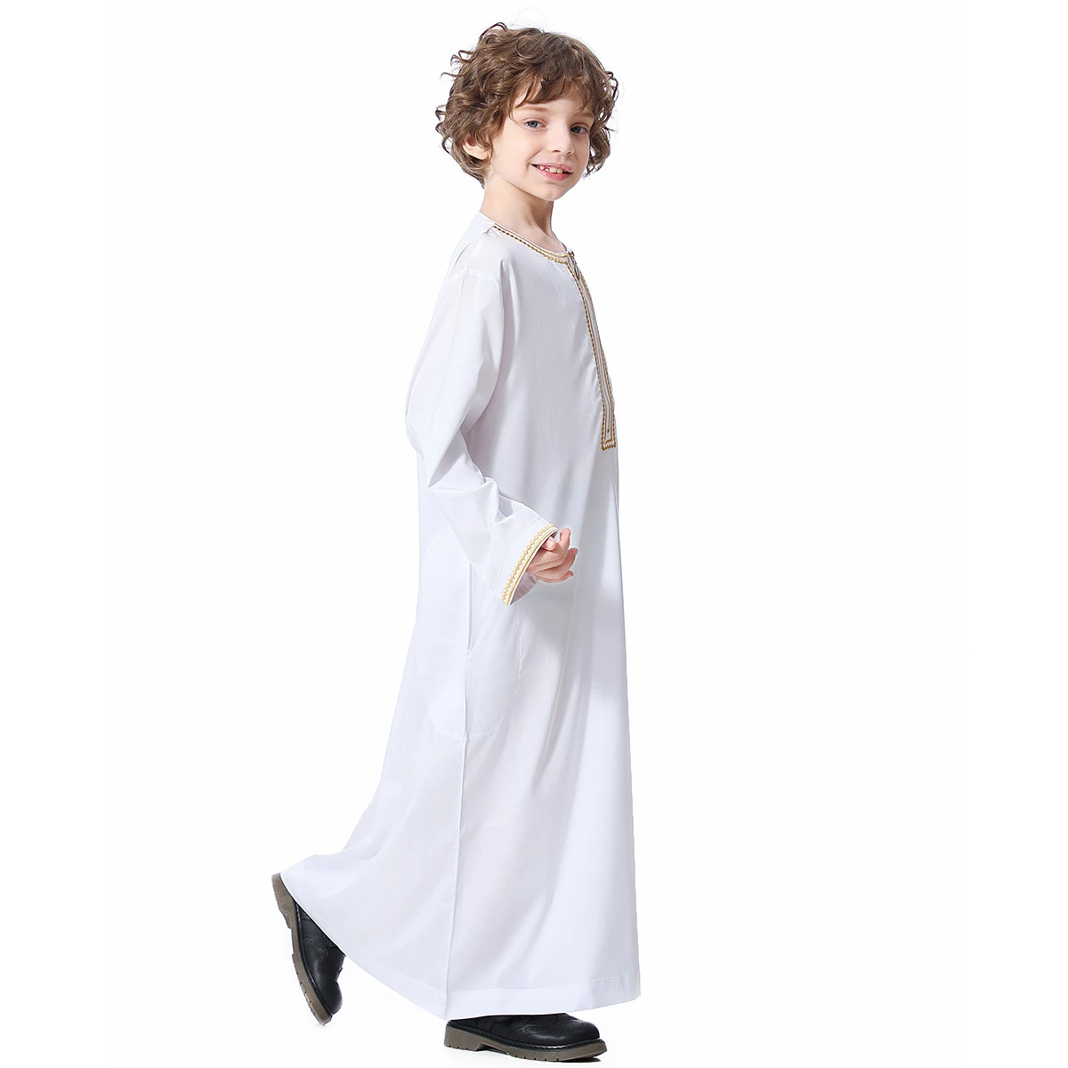 Wholesale 2021 muslim kids clothes abaya prayer dresses african islamic clothing with long sleeves children  abaya kids