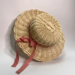 wholesale best price natural rattan hand-woven hat that can be worn or used for decoration as a wall toy or a gift