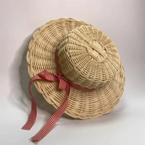 wholesale best price natural rattan hand-woven hat that can be worn or used for decoration as a wall toy or a gift