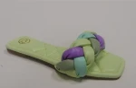 Wholesale Breathable Flat  Women Slides Fashion Design Custom ladies slippers and sandals