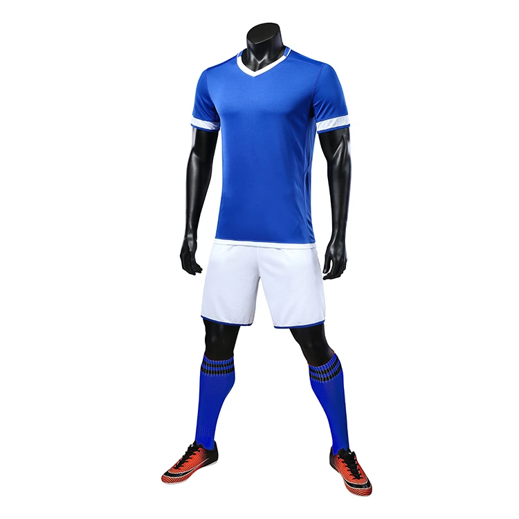 Wholesale China 2021 Customized Sportswear Latest Design Plain Soccer Wear Jersey Kit