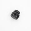 Wholesale custom black plastic drawstring cord end buttons lock spring stopper