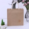 Wholesale custom foldable jute shopping hessian burlap handle bag