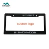 Wholesale custom logo high quality plastic license plate frame