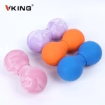 Wholesale Custom oem odm Peanut Yoga Roller Gym Massage Ball Rubber Massage Ball