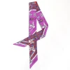 Wholesale Custom Printed Polyester Satin Scarf skinny scarf  neckwear for handbag