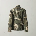Wholesale Custom WomenS Camouflage Tooling Style Stand Collar Cotton Canvas Jacket