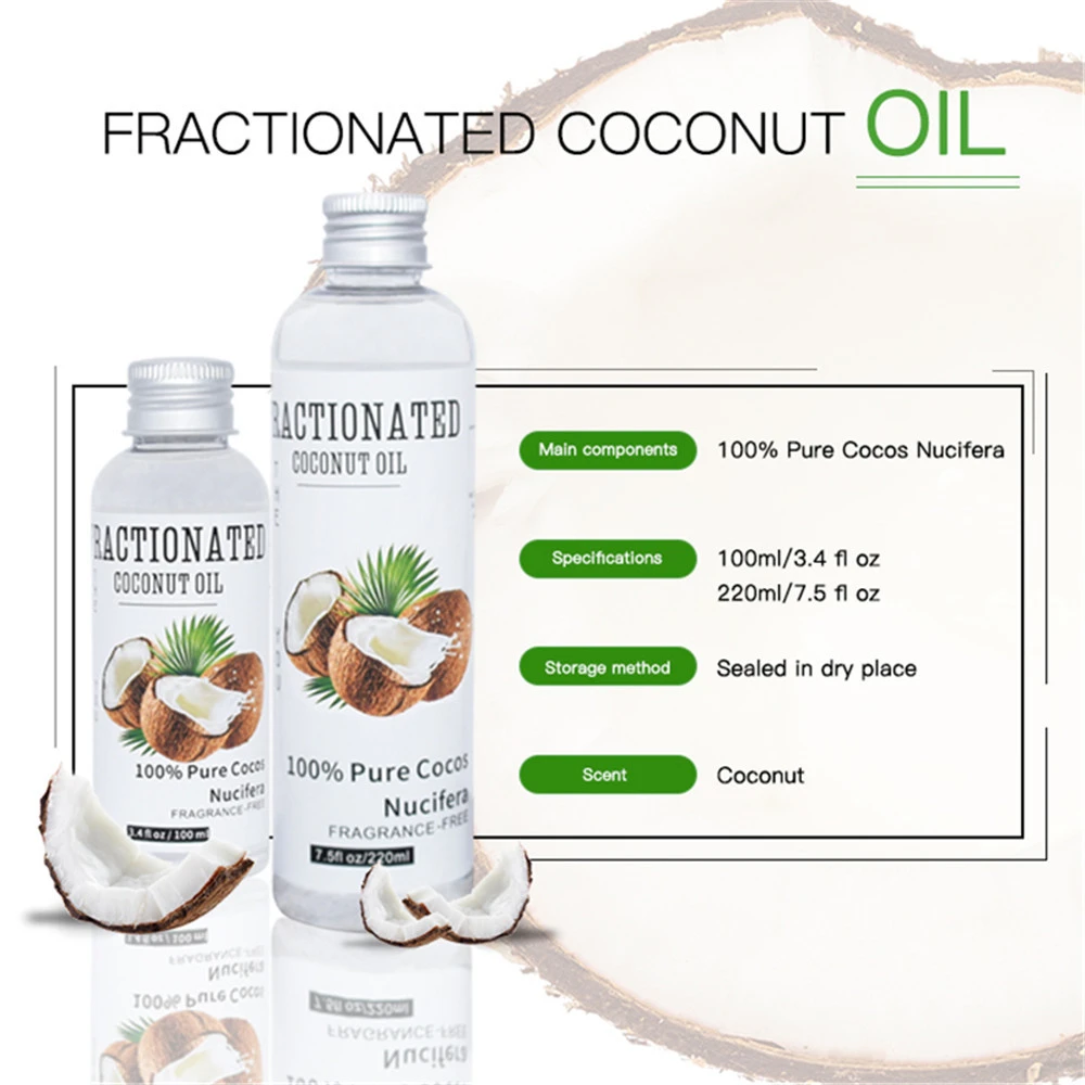 wholesale Customized Body care massage 100% pure Fractionated coconut oil