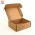 Import Wholesale flat shipping custom size guangzhou manufacturer recycled corrugated material postal brown kraft mailing box from China