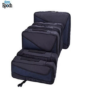 Wholesale high quality valuable 6 set lightweight nylon packing cubes luggage in bulk
