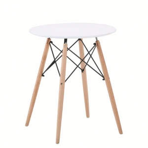 Wholesale home furniture round white wooden dining tables