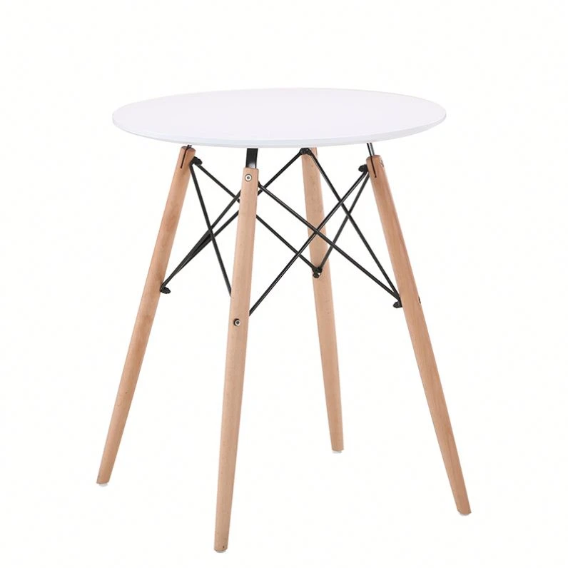 Wholesale home furniture round white wooden dining tables
