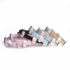 Wholesale hot selling animal products charms custom vegan pu faux leather belts per collar dog cercical collar and leash