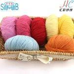 wholesale made in China good supplier smb export hand knitting organic cotton yarn