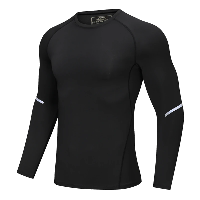 Wholesale Mens Quick Dry Workout Fitness Clothing Men Long Sleeves Training Gym Wear