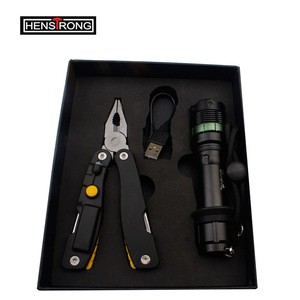 Wholesale  Multi-Purpose Pliers with rechargeable Light and Torch Tool Set