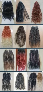 Wholesale nu locs  crochet hair butterfly crochet hair butterfly locks crochet butterfly locks hair extension