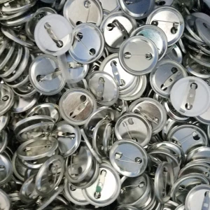 Wholesale or Custom badge accessories kinds of size blank tin button badge raw material with mylar