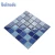 Import Wholesale porcelain ice crackle mosaic tile 300x300 glazed blue ceramic mosaic swimming pool tiles from China