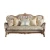 Import Wholesale Price Luxury Style Living Room Furniture Comfortable Wood Sofa Set With Coffee Table from China
