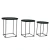 Import Wholesale Small Outdoor Indoor Round Iron Black Metal Tray Sofa Side Table Coffee Table from China