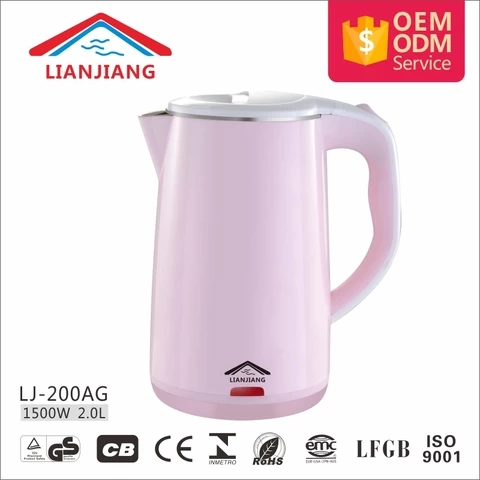 Wholesale stainless steel kitchen home appliance 1.8L plastic electric kettle
