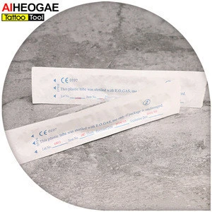 Wholesale- TG3213 25mm Disposable Silicone Gel Tube Tips Grips with Needle Tattoo Tube with Needle