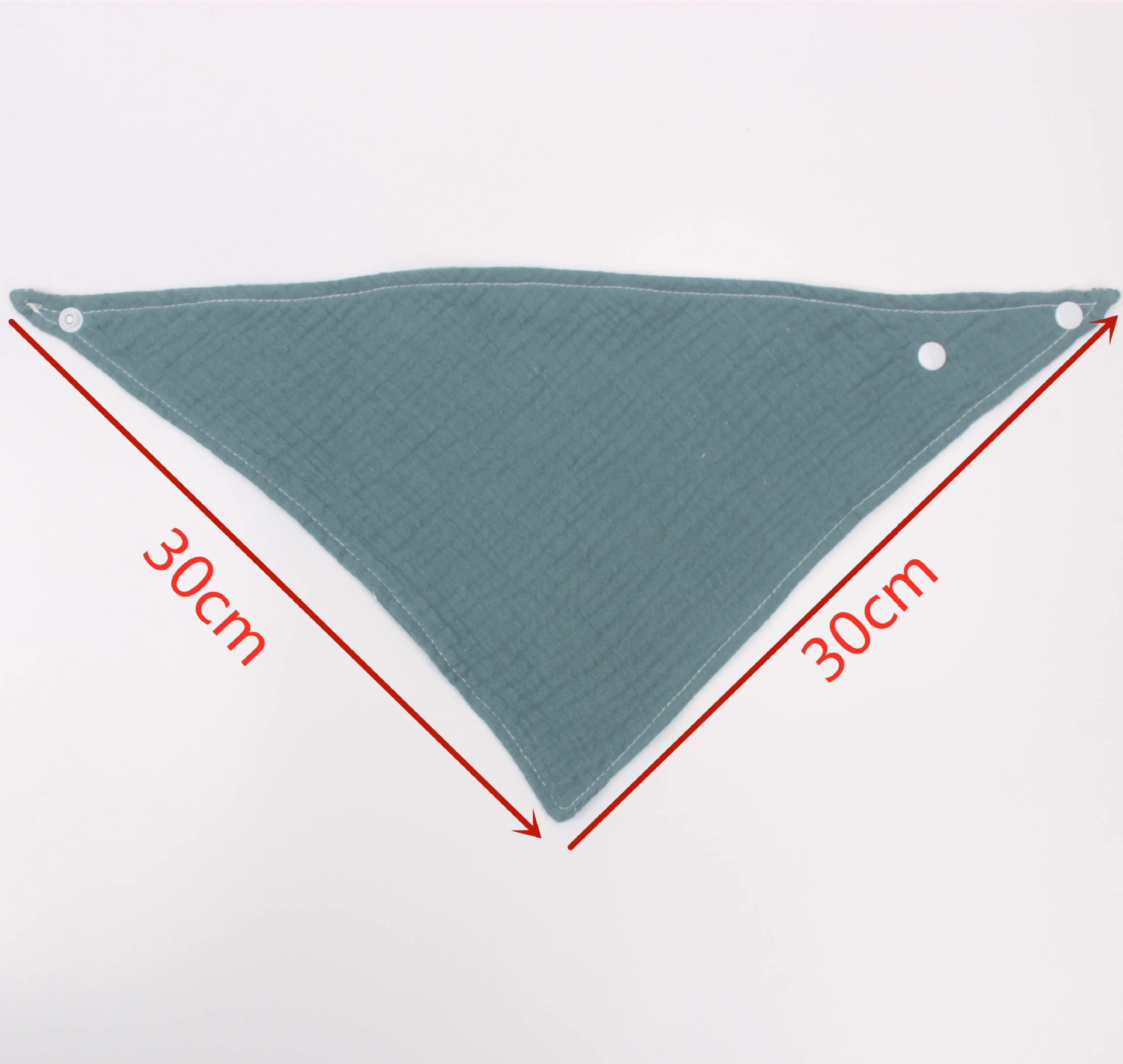 Wholesale Toddler Baby Gauze Cotton Triangle Bibs Solid Color Baby Feeding Drool Bibs